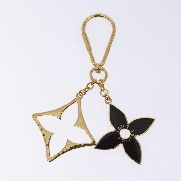 LOUIS VUITTON Porte Cles Puzzle Charm metal Gold M65218 LV Auth 131845 - Picture 2 of 10